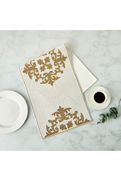 Gia Como Beaded Table Runner - 90x33 cms