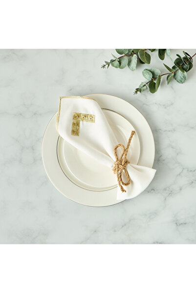 Lifestyle طقم مناديل مطرزة من نوماد لوكس مكون من 4 قطع - 43 × 43 سم