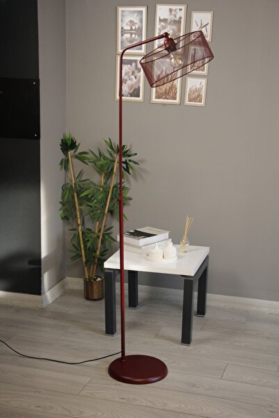 Bamyum Ferix Vişne Çürüğü Düz Hareketli Başlık Gövde Lambader Metal Zemin Lam...