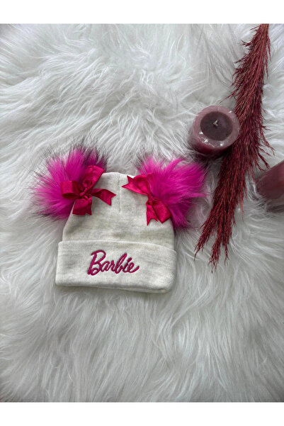 BİGÜMEX Barbie Bow Double Pompon Beanie Age 2/8
