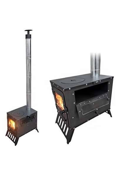 Kadıoğlu KS45F Fırınlı Portatif Kamp, Çadır, Karavan Sobası