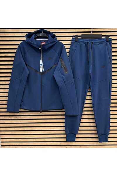 Nike Men's tracksuit-tech-blouse and pants-navy blue