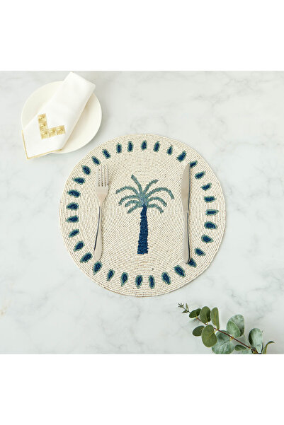 Lifestyle Palm Tree Beaded Placemat