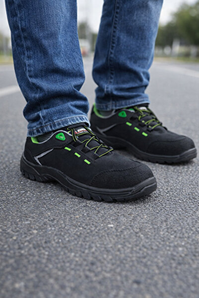 PABUÇ PLUS iş Güvenlik Ayakkabısı Siyah Nubuk Kompozit Burun(çelik burun)