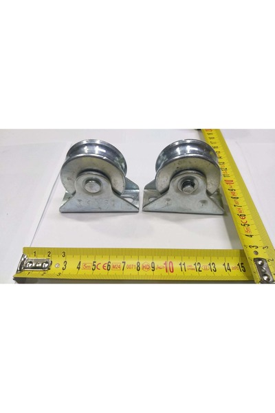 Falo 2 ADET 50 MM 5 CM TERKERLEK BOYU KEPLİ BİLYALI SÜRGÜLÜ DEMİR KAPI MAKARASI