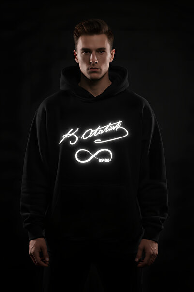 Angels Passion Φούτερ με ανακλαστικό σήμανση της Ατατούρκ B με τύπωμα O overs...