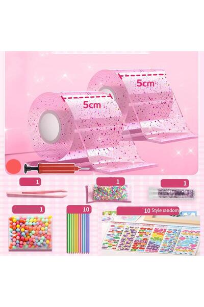 Choice21 1579836 PET Nano Glue Knead Music Double Sided Tape Blow Bubbles Ful...