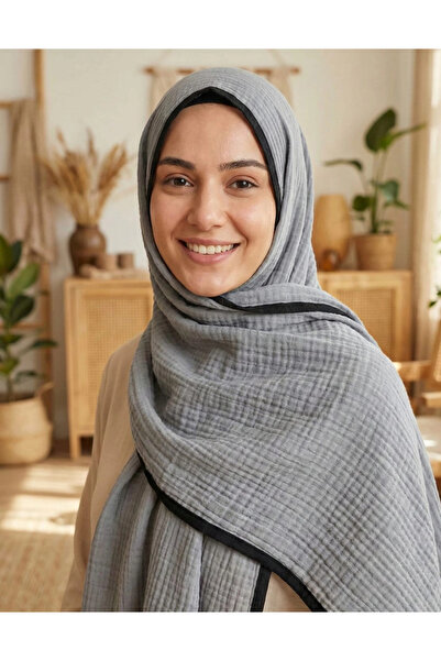 SilkTouch شال مصنوع من قماش الموسلين المسطح