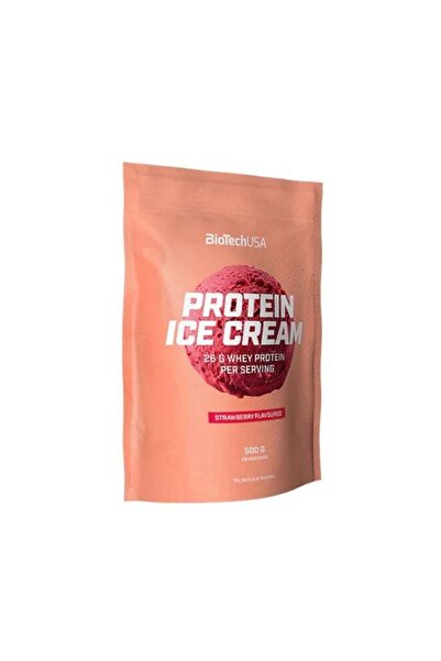 BiotechUSA Protein Ice Cream | 500 g | Strawberry Flavour | High-Protein, Low...