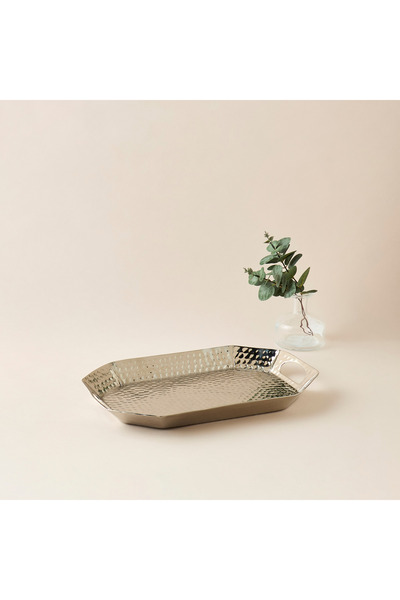 Lifestyle Decorative Hammered Tray - 38x27x4 cms