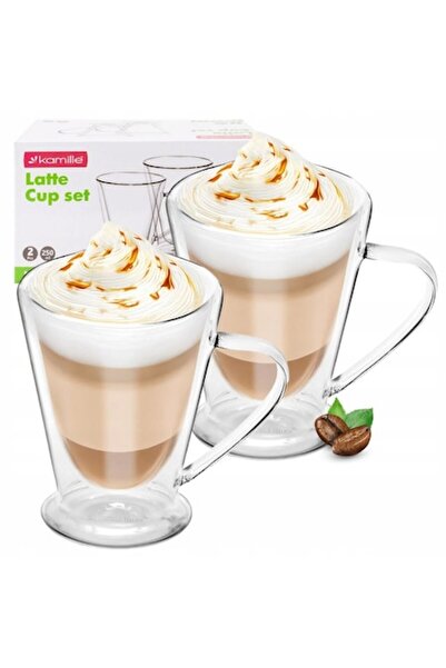 Kamille Set de 2 căni termice cu pereți dubli Kamille, 250 ml