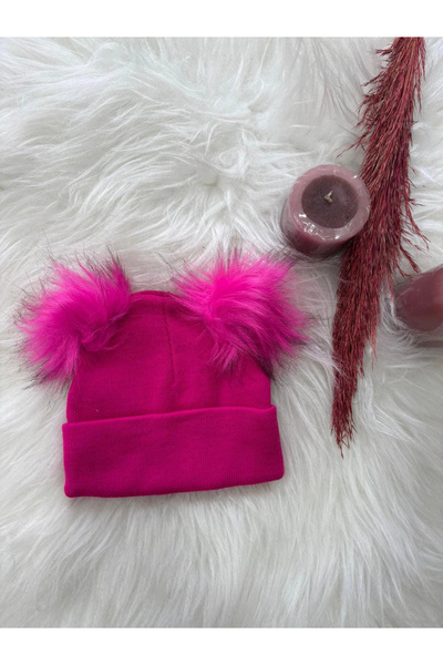 BİGÜMEX Double Pompon Beanie Age 2/8