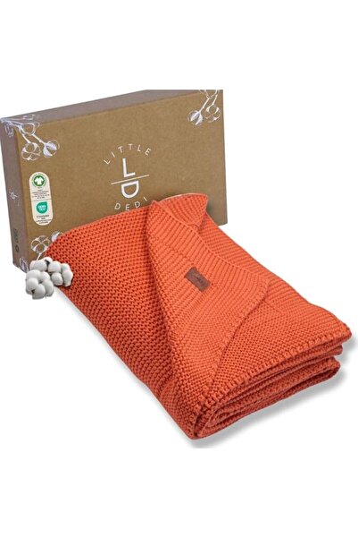 Next Baby Little Dedi Alina Organic Cotton Knitwear Knitted Pumpkin Baby Blanket
