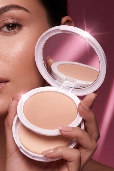 mon angel Kadın Kozmetik Kusursuz Görünüm BB Mat Toz Kapatıcı Pudra