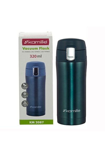 Kamille Cană termică KM-2087, oțel inoxidabil, 320 ml, turcoaz