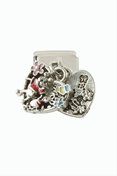 Marsilyan Heart Salatili Steel Charm