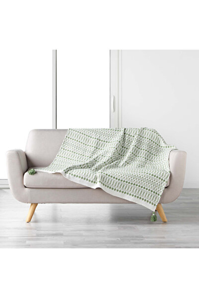 Lifestyle Woven Textured Cotton Throw with Tassels - 125x150 cms