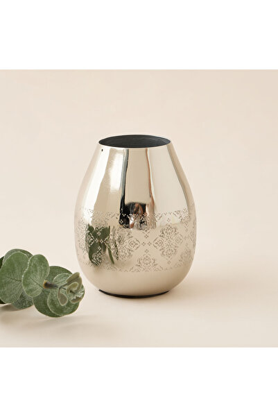 Lifestyle Floral Etched Vase - 10 cms