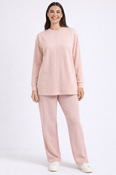 Dİ GİYİM KADIN, SCUBA KUMAŞ NERVÜR DETAYLI TUNİK