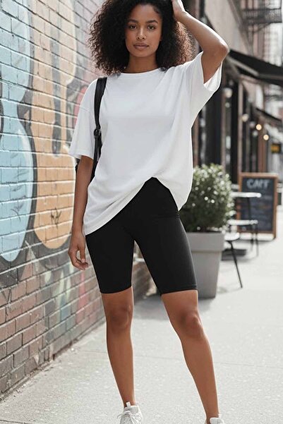 vynor atelier سروال نسائي ضيق عالي الخصر يبرز انحناءات الجسم سروال قصير لراكب...