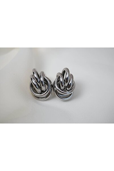 ATELİER TUĞBA Kp164 Interlocking Kinked Knot Earrings