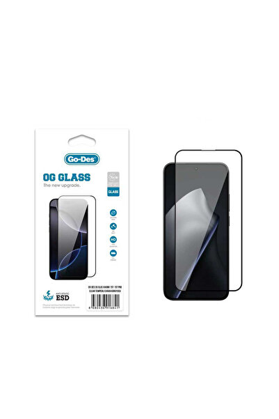 Go-Des Xiaomi 15T Pro Uyumlu Go Des OG Glass Antistatik Temperli Cam Ekran Ko...