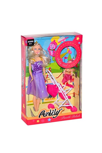 NW NessiWorld 02269 Anlily Baby with Stroller / +3 Years