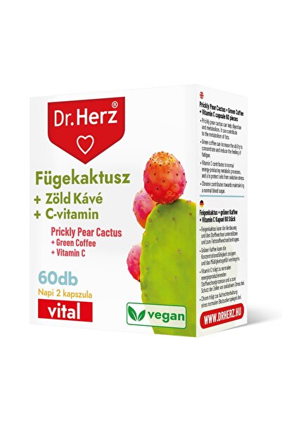 Dr Herz Capsule vegane cu extract de cactus indian, cafea verde, vitamina C s...