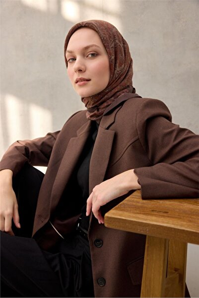 Silk Home Viscose Velora Scarf Four Seasons Copper Brown 90X90