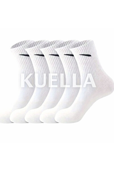BTLGROUP 5 Pairs Unisex Long Tennis College Socks