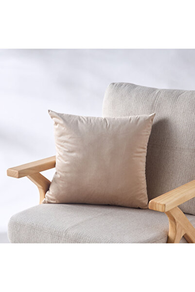 Lifestyle وسادة مزخرفة محشوة بنسيج مخملي - 45 × 45 سم