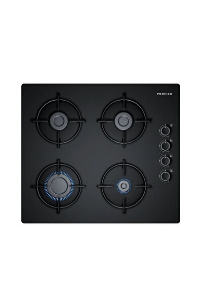 Profilo OO36P6O10L 60 cm Siyah Cam Ankastre Ocak