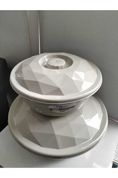 kurt41 مجموعة من قطعتين من حوض العجين بنموذج المنشور مع غطاء، حوض بسعة 10.5 ل...