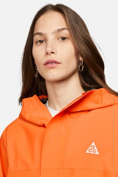 Nike ACG Women's Storm-FIT Water-Resistant Lightweight Jacket Orange Outdoor ...