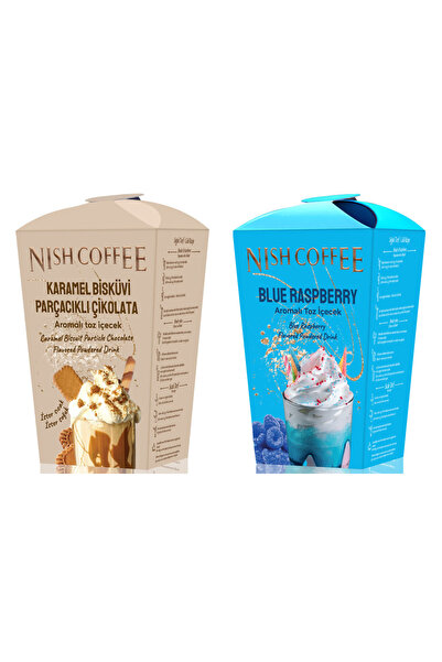 Genel Markalar Nish Karamel Bisküvi Parçacıklı Çikolata, Blue Raspberry Aroma...