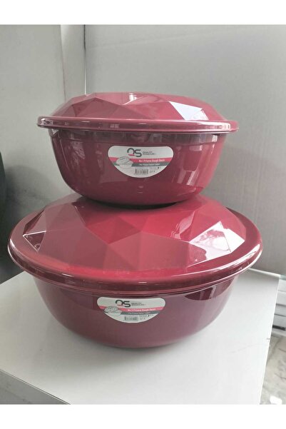 kurt41 مجموعة من قطعتين من حوض العجين بنموذج المنشور مع غطاء، حوض بسعة 10.5 ل...