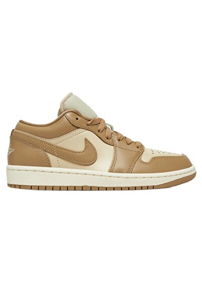 Nike Women's Sneakers WMNS Air Jordan 1 Low Brown 38.5 - Stylish Flat Heel La...