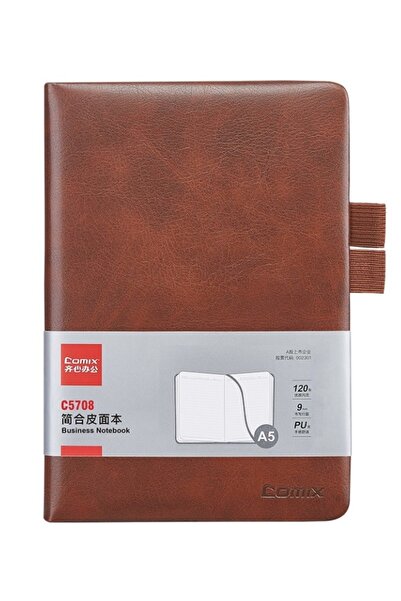 Comix - A5 Leather Hardcover Notebook, 120 Sheets