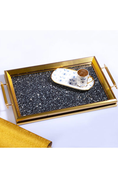 Kosova Luxury Glitter Tray 50 X 31 cm
