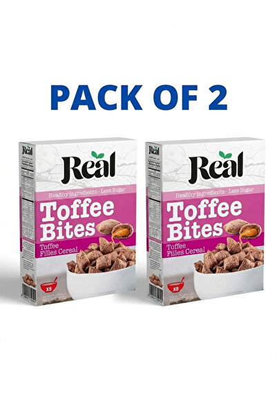 REAL Pillow Bites Toffee Cereal – Crunchy Toffee-Filled Snack, Less Sugar, 22...