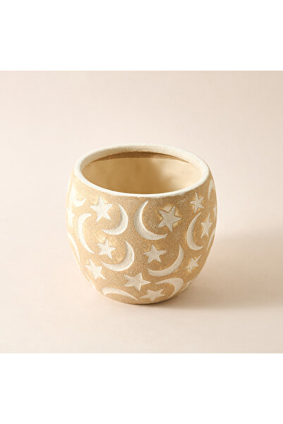 Lifestyle Decorative Ceramic Pot - 18x21 cms