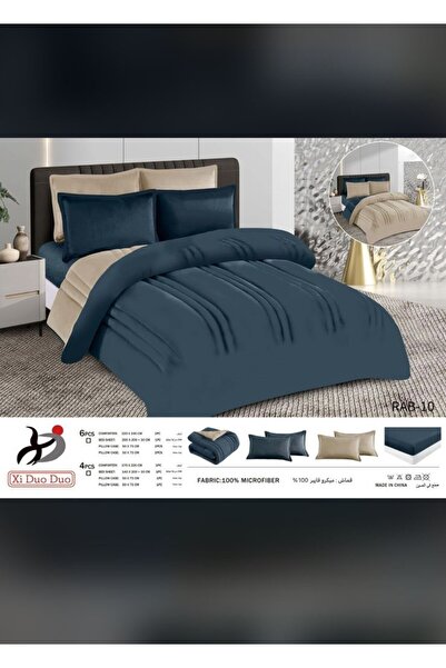 alzawia Double bedsheet set, velvet, double-sided, 6 pieces