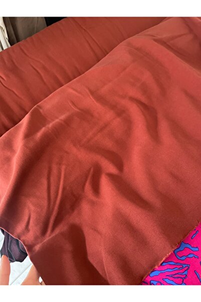 Butik Kiremit rengi ince kot kumaş çift en 150cm