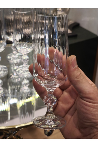 P&ORA PREMIUM KITCHEN PRODUCTS Bohemia Crystal Optical Series 6 Pieces 180 Cc...