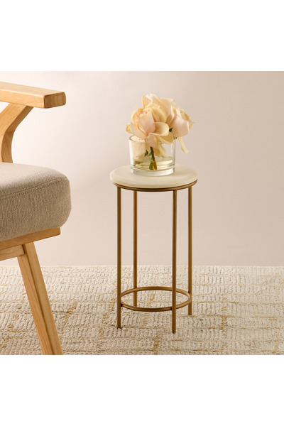 Lifestyle حامل نباتات بسطح رخامي مشطوف - 20 × 38 سم