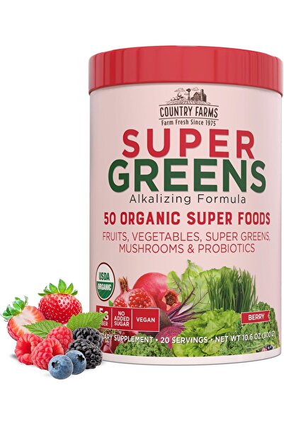 Country خضراوات عضوية فائقة بنكهة التوت