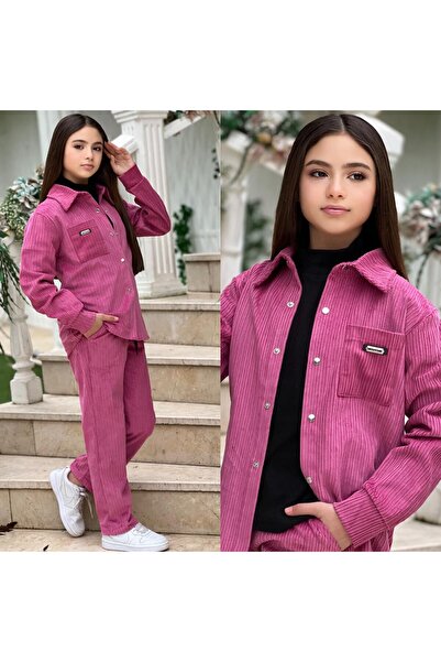 muzur r kids muzur r kids Дівчачий сезонний вельветовий комплект - штани - бо...