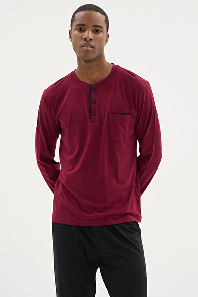 PURİFİCADO 100% Cotton New Season Men's Button Collar Pajama Set