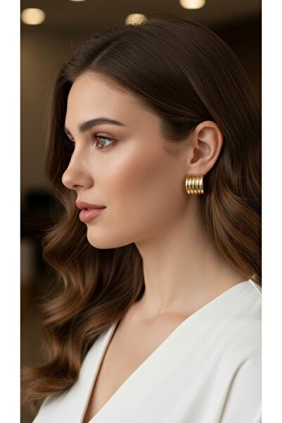 To Be Reborn JEVELRY ACCESSORY SELDA AÇIKEL Çelik Alya Küpe Yeni Sezon Trendleri