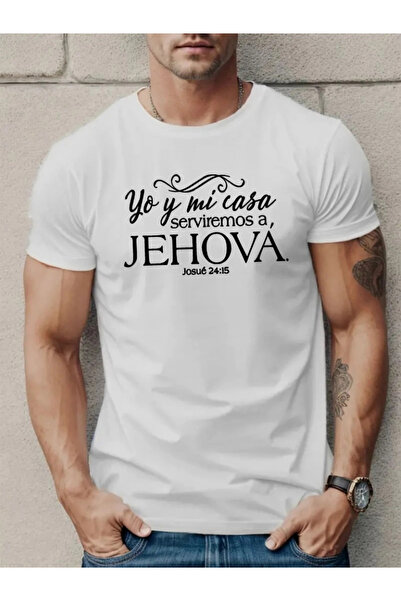 Generic Brand Ανδρικό μπλουζάκι Bupel Jehova με τύπωμα Μονό ζέρσεϊ